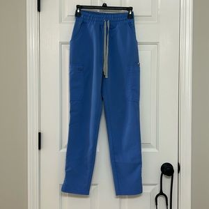 FIGS HIGH WAISTED DOWA SCRUB PANTS SIZE XXSP CEIL BLUE